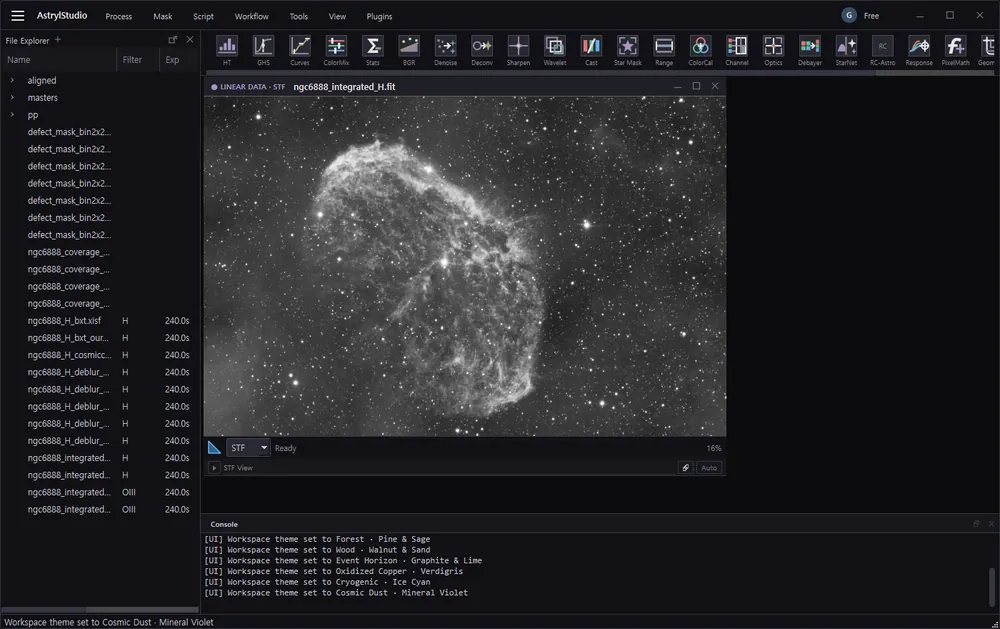 AstrylStudio in the Cosmic Dust &middot; Mineral Violet theme