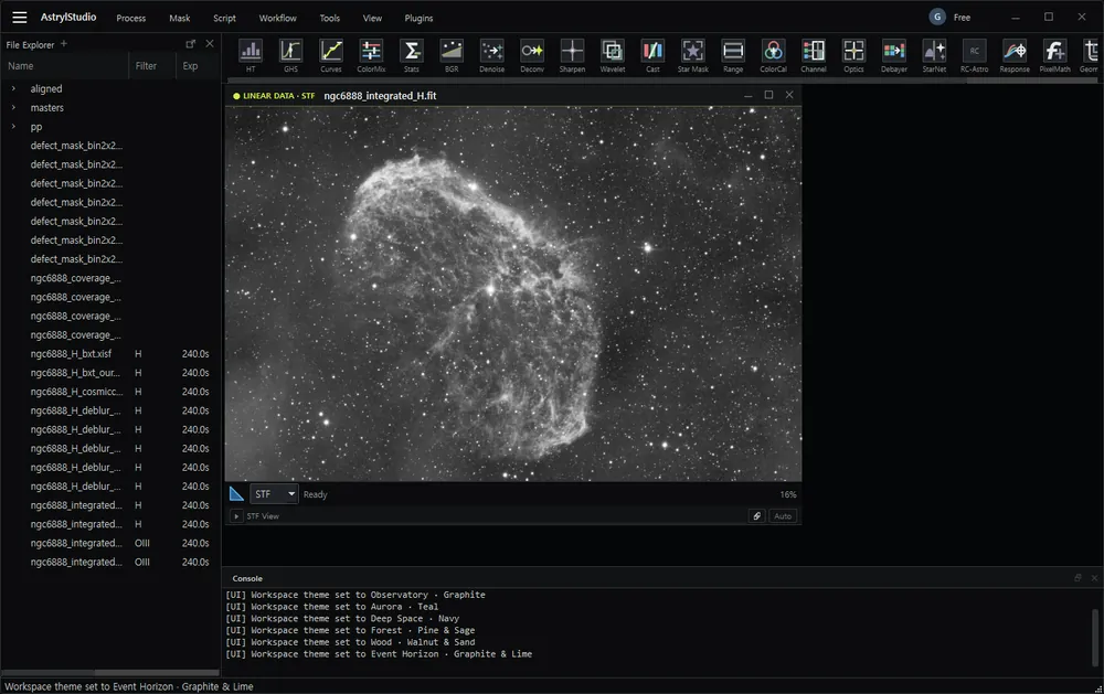 AstrylStudio in the Event Horizon &middot; Graphite & Lime theme